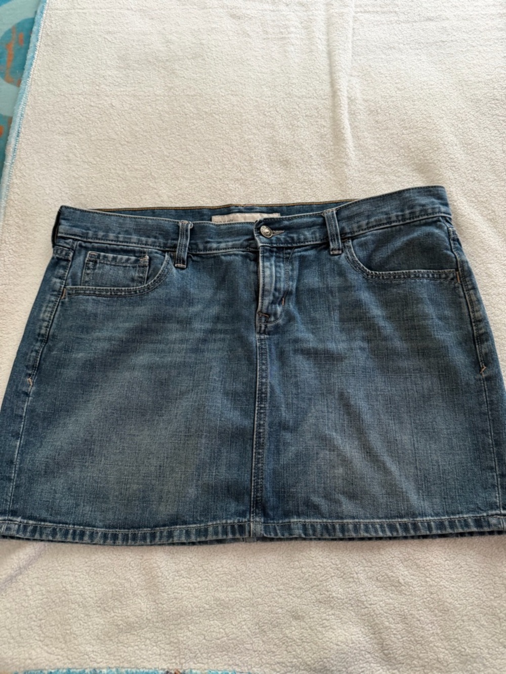 Old Navy Dark Blue Denim Mini Skirt